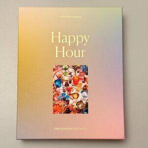 Piecework Puzzles “Happy Hour” 1000 Piece Jigsaw Puzzle–COMPLETE!